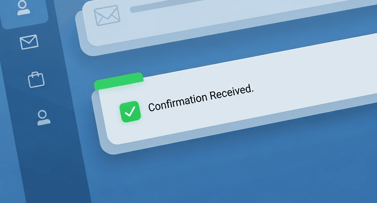 Receive Email Confirmation